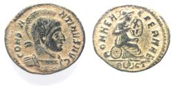 Ancient Coins - Roman Imperial. Constantine I (AD 307/310-337). AE follis (19mm, 3.02g). Rome mint. Struck AD 320.