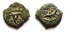Ancient Coins - Judaea. Herod Archelaus. AE Prutah. 4 B.C.E. - 6 C.E.