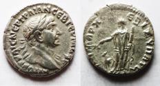 Ancient Coins - Arabia. Petra or Bostra Mint. Trajan 98 - 117 A.D. Silver Drachm