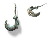 Ancient Coins - ANCIENT LEVANT. CURRENCY BEFORE COINS. SILVER EARRING. 800 - 700 B.C