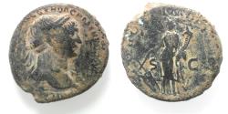 Ancient Coins - Roman Empire, Trajan, As. Rome Mint