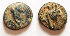 Ancient Coins - MESOPOTAMIA, Carrhae. Caracalla. AD 198-217. Æ 17