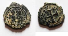 Ancient Coins - PHOCAS (with LEONTIA) AE Decanummium.