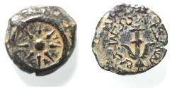 Ancient Coins - Judaea, Alexander Jannaeus, 103-76 BC, AE Prutah (Biblical Widow's Mites).