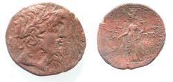 Ancient Coins - Phoenicia. Ake-Ptolemais. AE 24mm, 10.30g. Struck in year 5 of the Caesarean Era (45/4 BC).