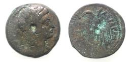 Ancient Coins - PTOLEMAIC KINGS of EGYPT. Ptolemy V or Ptolemy VI. 204-180 BC or 180-145 BC. Æ. ISIS