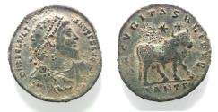Ancient Coins - Julian II. AD 360-363. Æ Double Maiorina . Antioch mint. Bull