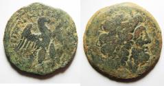 Ancient Coins - PTOLEMAIC KINGS of EGYPT. Ptolemy VIII Euergetes II (Physcon). 145-116 BC. Æ Oktobol