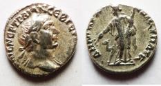 Ancient Coins - Arabia. Petra or Bostra Mint. Trajan 98 - 117 A.D. Silver Drachm