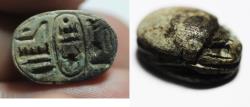 Ancient Coins - ANCIENT EGYPT. NEW KINGDOM STONE SCARAB. 1400 - 1300 B.C  WITH THE NAME OF THUTMOSE III