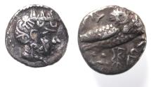Ancient Coins - Arabia Felix. Saba’. Mid-fourth-second century BC. AR quarter unit (10mm, 1.13g).