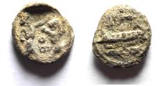 Ancient Coins - AS FOUND: PHOENICIA: Sidon. c. 346-343 BC. AR Obol or 1/16th Shekel