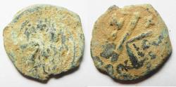 Ancient Coins - BYZANTINE. HERACLIUS AE 1/2 FOLLIS