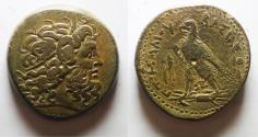 Ancient Coins - 40MM : PTOLEMAIC KINGDOM. Ptolemy IV Philopator (225-205 BC). AE drachm.