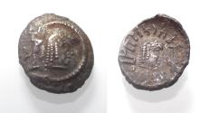 Ancient Coins - ARABIA, Southern. Himyar.. Circa AD 2nd Century. AR Drachm
