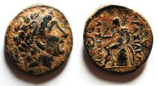 Ancient Coins - Seleukid Kings. Antiochos I Soter (281-261 BC). AE 17mm, 4.36g. Antioch on the Orontes mint.