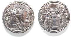 Ancient Coins - SASANIAN KINGS. Vahrām (Bahram) II, with Queen and Prince 4. AD 276-293. AR Drachm