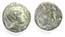 Ancient Coins - Decapolis. Nysa. Late first century BC. AE 20. Gabinius