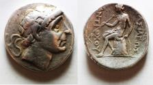 Ancient Coins - GREEK Seleukid Kingdom. Antiochos II Theos (261-246 BC). AR tetradrachm (27mm, 16.84). Seleukeia on the Tigris mint.