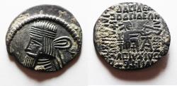 Ancient Coins - Parthian Kingdom. SILVER DRACHM . choice as found