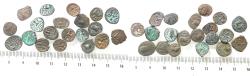 Ancient Coins - LOT OF 20 AS FOUND: Arabia Felix. Himyarite Kingdom. 100 - 300 A.D. Rare copper Bucranium coins.