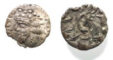 Ancient Coins - Kings of Persis. 2nd century BC. AR Obol
