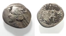 Ancient Coins - KINGS OF PARTHIA. Parthian Kingdom. SILVER DRACHM .