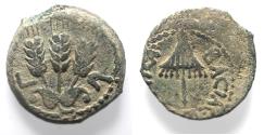 Ancient Coins - JUDAEA, Herodians. Agrippa I. 37-43 CE. AE Prutah .Jerusalem mint.