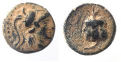 Ancient Coins - PAMPHYLIA, Side. 1st. Cent. BC. AE 12. AS FOUND. BEAUTIFUL