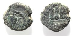 Ancient Coins - AS FOUND: Byzantine Empire. Sasanian Occupation. Alexandria. Khusro II (AD 590-628) Æ 12 Nummi