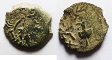 Ancient Coins - Judaea. Jewish War. First Revolt. AE Prutah. Year2. 67/68 C.E.