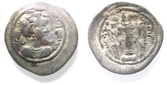 Ancient Coins - Sasanian Empire. Kavad I (first reign, AD 488-497). AR drachm (26 mm, 3.14 g) AS mint.