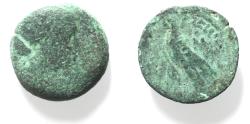 Ancient Coins - Egypt. Ptolemaic kings. Cleopatra VII Thea Neotera (51-30 BC). AE 40 drachmai or obol (20mm, 5.71g). Alexandria mint. Struck after 47 BC.