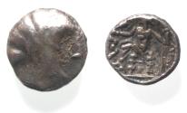 Ancient Coins - Southeast Arabia. Macai. 2nd century BC. AR obol (10mm, 1.00g).