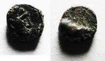 Ancient Coins - BARBARIC IMITATION. TRAJAN AE QUADRANS. BOAR. 6MM