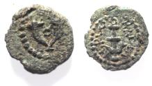 Ancient Coins - Judaea. Herod the Great 37 - 4 BC. AE Prutah