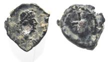 Ancient Coins - AS FOUND. ROMAN AE 4. CROSS