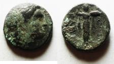 Ancient Coins - GREEK. Seleukid Kingdom. Seleukos I Nikator (312-281 BC).AE 20mm, 6.30g. Antioch on the Orontes.Scruck c. 300-281 BC.