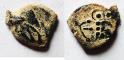 Ancient Coins - Northwestern Arabia. Lihyan. AE ‘tetradrachm' (14mm, 0.99g). Imitating Athens. Struck second-first centuries BC.