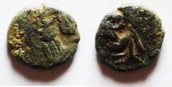 Ancient Coins - Indo-Parthian Kingdom. Ca. A.D. 50-65. Æ drachm