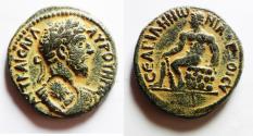 Ancient Coins - Decapolis. Abila under Lucius Verus ( AD 161-169). Triassarion (AE 24mm, 10.09g).