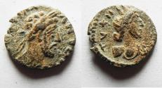 Ancient Coins - Apparently unpublished variety: Decapolis. Philadelphia under Commodus (AD 177-192). AE 16mm, 2.24g.
