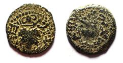Ancient Coins - Judaea. Jewish War. First Revolt. AE Prutah. Year 2. 67/68 C.E.
