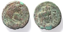 Ancient Coins - AS FOUND: Judaea, Gaza, Antoninus Pius 138-161. AE 26