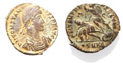 Ancient Coins - CONSTANTIUS II AE . FALLEN HORSEMAN