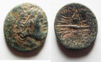 Ancient Coins - PTOLEMAIC KINGS of EGYPT. Ptolemy II Philadelphos. Æ 20. Struck under Magas, 277-261 BC