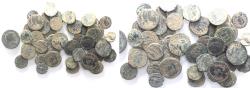 Ancient Coins - AS FOUND: ROMAN LOT OF 50 BRONZE COINS