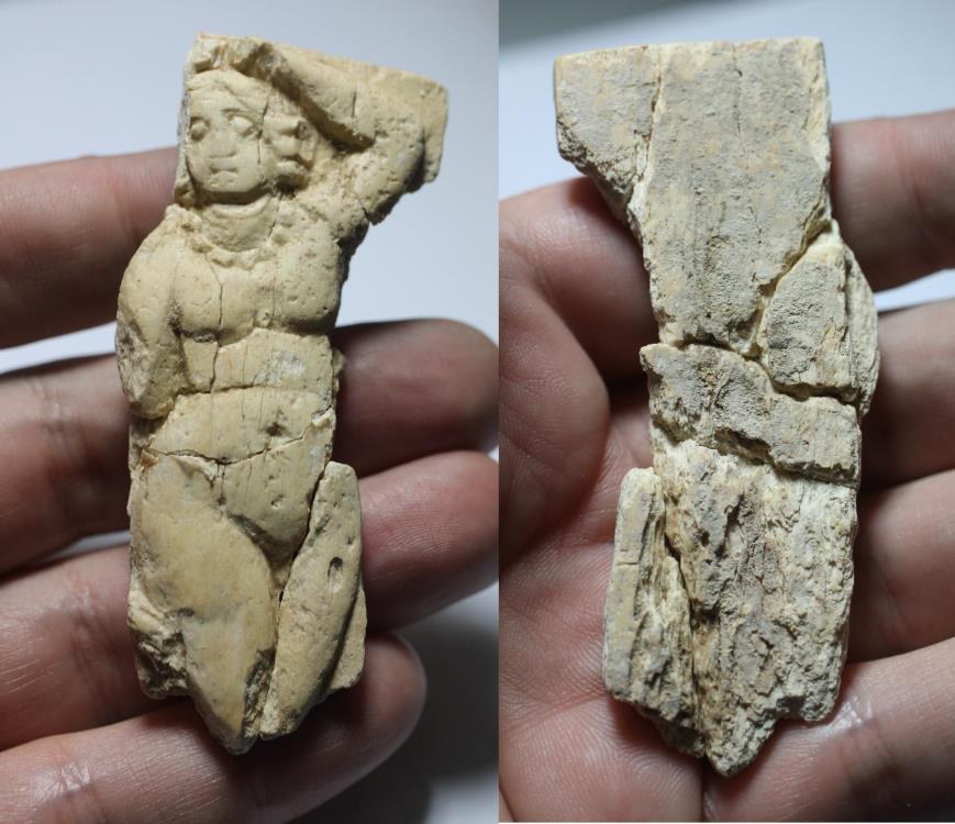Ancient Coins - ANCIENT ROMAN FEMALE BONE FIGURINE. 100 - 200 A.D