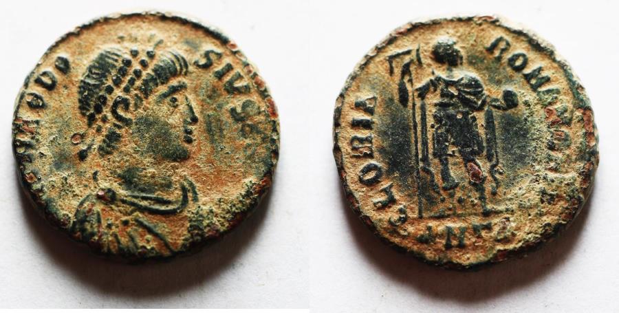 Theodosius I. AD 379-395. AE FOLLIS | Roman Imperial Coins