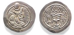 Ancient Coins - Sasanian Empire. Bahram V or Varhran V (A.D. 420-438). Silver AR Drachm.
